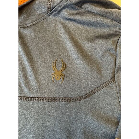 Spyder Active ProW-B Sweatshirt Men Hooded Sz S Blue Stretch Outdoor Athletic - Picture 7 of 9